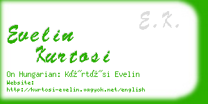 evelin kurtosi business card